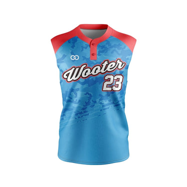Custom Sleeveless 2-Button Baseball Jerseys